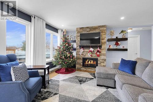 2968 Drew Drive, North Dundas, ON - Indoor Photo Showing Living Room With Fireplace