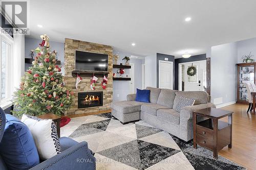 2968 Drew Drive, North Dundas, ON - Indoor Photo Showing Living Room With Fireplace