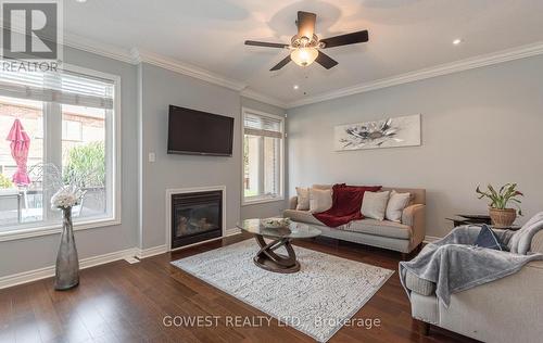 255 Quinlan Court, Milton, ON - Indoor Photo Showing Living Room With Fireplace