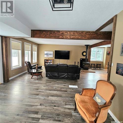 201 7Th Street E, Choiceland, SK - Indoor Photo Showing Living Room With Fireplace