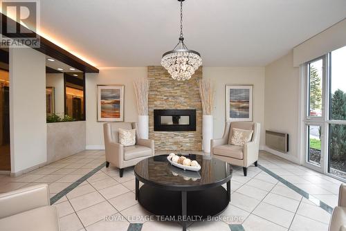 1003 - 1025 Richmond Road, Ottawa, ON - Indoor Photo Showing Living Room With Fireplace