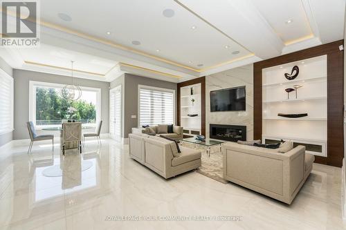 107 Yonghurst Road S, Richmond Hill, ON - Indoor Photo Showing Living Room With Fireplace