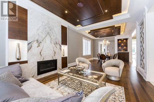 107 Yonghurst Road S, Richmond Hill, ON - Indoor Photo Showing Living Room With Fireplace