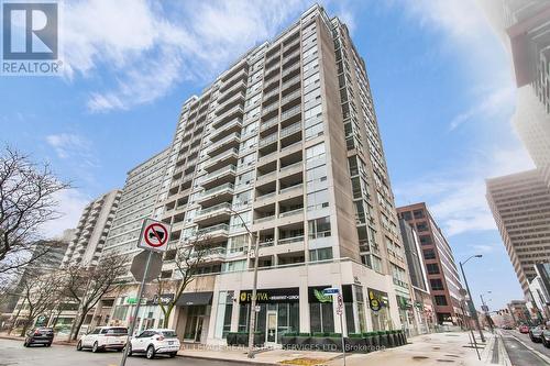 605 - 43 Eglinton Avenue E, Toronto, ON - Outdoor With Balcony With Facade