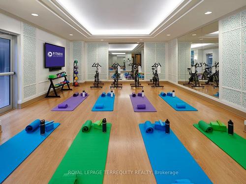 Gv106-105 Harrison Garden Blvd, Toronto, ON - Indoor Photo Showing Gym Room