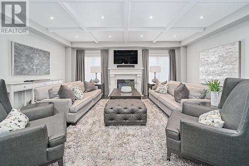 83 Sharplin Drive, Ajax (South East), ON - Indoor Photo Showing Living Room With Fireplace