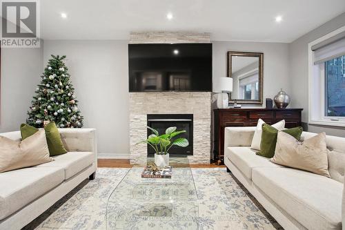 19 Vinci Crescent, Toronto, ON - Indoor Photo Showing Living Room With Fireplace