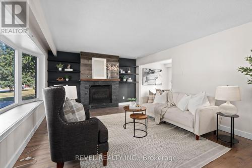 75 Marshall Street, Barrie, ON - Indoor Photo Showing Living Room With Fireplace