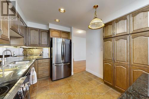 1502 - 1101 Leslie Street, Toronto, ON - Indoor Photo Showing Kitchen With Stainless Steel Kitchen With Double Sink