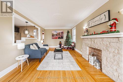 278 East 12Th Street, Hamilton, ON - Indoor Photo Showing Living Room With Fireplace