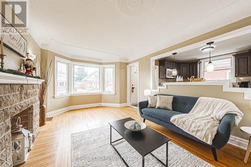 278 East 12Th Street, Hamilton, ON - Indoor Photo Showing Living Room With Fireplace