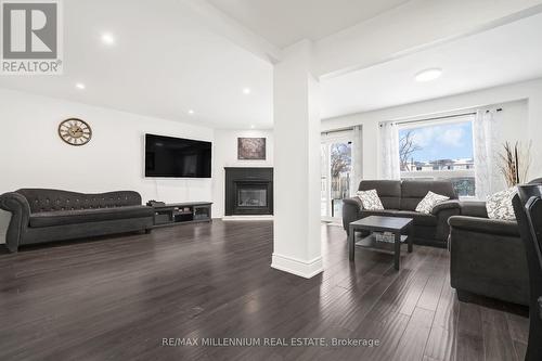 399 Hansen Road, Brampton, ON - Indoor Photo Showing Living Room With Fireplace