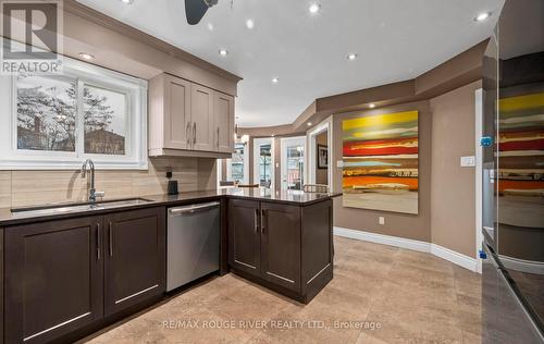 30 Ravenview Drive, Whitby, ON - Indoor Photo Showing Kitchen With Double Sink