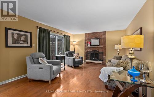 30 Ravenview Drive, Whitby, ON - Indoor Photo Showing Living Room With Fireplace