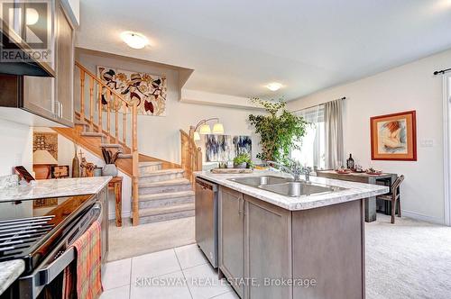 50 - 166 Deerpath Drive, Guelph, ON - Indoor Photo Showing Kitchen With Double Sink