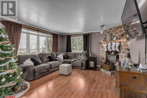 656 County 8 Road, Greater Napanee, ON - Indoor Photo Showing Living Room With Fireplace