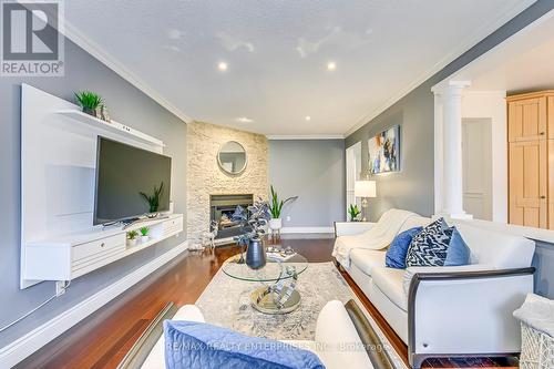 2892 Arlington Drive, Oakville, ON - Indoor Photo Showing Living Room With Fireplace