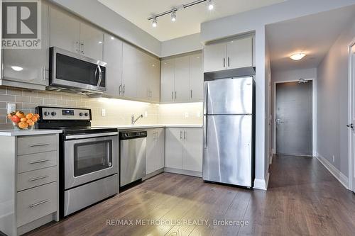 404 - 15 Zorra Street, Toronto, ON - Indoor Photo Showing Kitchen With Stainless Steel Kitchen With Upgraded Kitchen