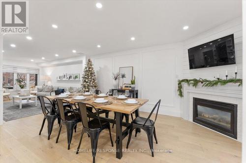 35 Chester Crescent, Halton Hills, ON - Indoor Photo Showing Dining Room With Fireplace