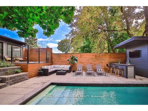 84 Blantyre Ave, Toronto, ON - Outdoor With In Ground Pool With Deck Patio Veranda