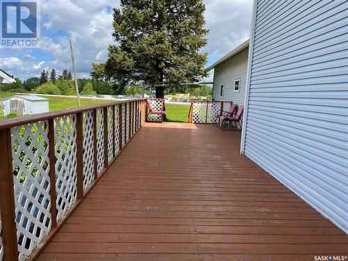 108 1St Avenue, Lintlaw, SK - Outdoor With Deck Patio Veranda With Exterior