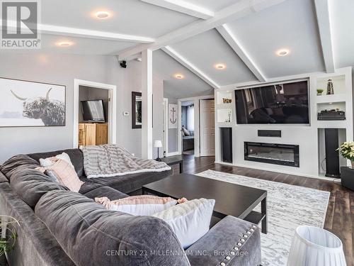 13 Turtle Path, Ramara, ON - Indoor Photo Showing Living Room With Fireplace