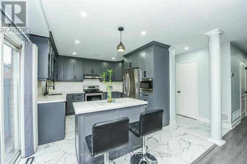 94 Saintsbury Crescent, Brampton, ON - Indoor Photo Showing Kitchen With Upgraded Kitchen