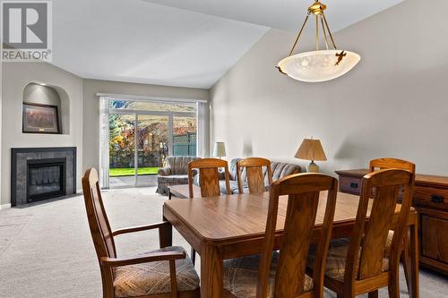 650 Harrington Road Unit# 76, Kamloops, BC - Indoor Photo Showing Dining Room With Fireplace