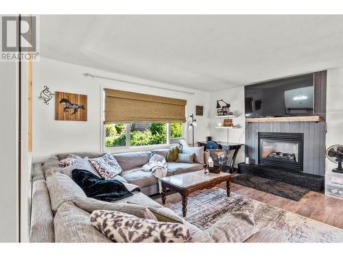 443 Opal Drive, Logan Lake, BC - Indoor Photo Showing Living Room With Fireplace