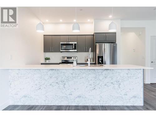 8960 Dallas Drive Unit# 116, Kamloops, BC - Indoor Photo Showing Kitchen With Stainless Steel Kitchen With Upgraded Kitchen