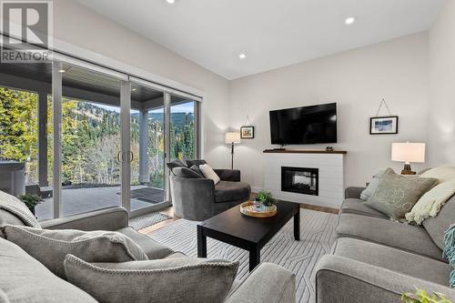 2424 Fairways Drive, Sun Peaks, BC - Indoor Photo Showing Living Room With Fireplace