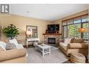 5035 Valley Drive Unit# 44, Sun Peaks, BC  - Indoor Photo Showing Living Room With Fireplace 