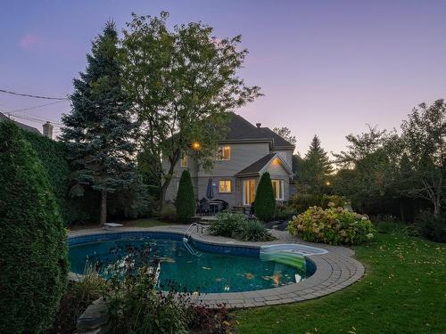 Backyard - 4215 Rue Du Myosotis, Saint-Bruno-De-Montarville, QC - Outdoor With In Ground Pool With Backyard