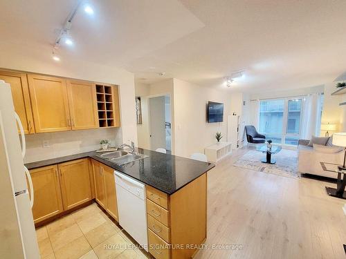 2112-210 Victoria St, Toronto, ON - Indoor Photo Showing Kitchen With Double Sink