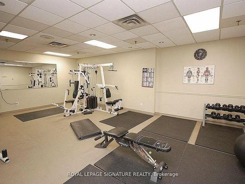 610-285 Enfield Pl, Mississauga, ON - Indoor Photo Showing Gym Room