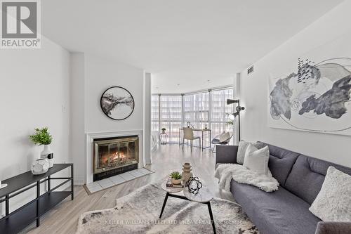 1003 - 701 King Street W, Toronto, ON - Indoor Photo Showing Living Room With Fireplace