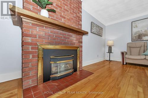 2099 Balharrie Avenue, Ottawa, ON - Indoor Photo Showing Living Room With Fireplace