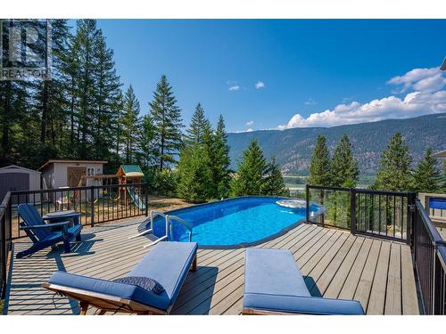 324 Orchard Lake Road, Kamloops, BC - Outdoor With Above Ground Pool With Deck Patio Veranda