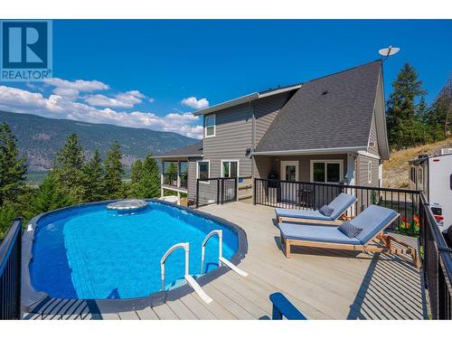 324 Orchard Lake Road, Kamloops, BC - Outdoor With Above Ground Pool With Deck Patio Veranda