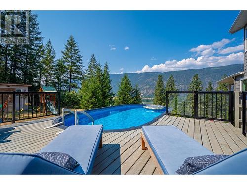 324 Orchard Lake Road, Kamloops, BC - Outdoor With Above Ground Pool With Deck Patio Veranda