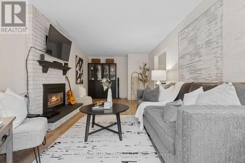 822 Royal Orchard Drive, Oshawa, ON - Indoor Photo Showing Living Room With Fireplace