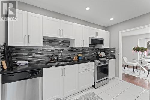 1828 Olive Road, Windsor, ON - Indoor Photo Showing Kitchen With Double Sink With Upgraded Kitchen