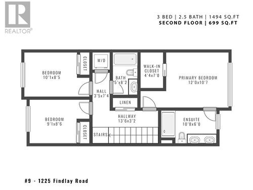 Upper - Floorplan - 1225 Findlay Road Unit# 9, Kelowna, BC - Other