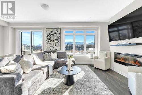 1071 Cameo Street, Pickering, ON - Indoor Photo Showing Living Room With Fireplace