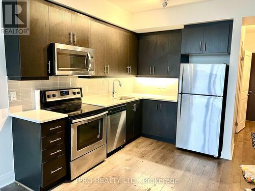 1105 - 15 Zorra Street, Toronto, ON - Indoor Photo Showing Kitchen With Upgraded Kitchen