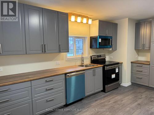 256 Renfrew Street, Pembroke, ON - Indoor Photo Showing Kitchen With Double Sink