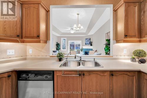 54 Greentrail Drive, Hamilton, ON - Indoor Photo Showing Kitchen With Double Sink