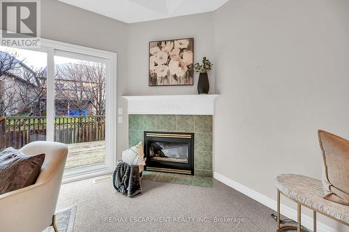 54 Greentrail Drive, Hamilton, ON - Indoor Photo Showing Living Room With Fireplace