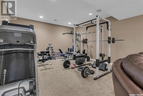 723 Bayview Close, Saskatoon, SK - Indoor Photo Showing Gym Room