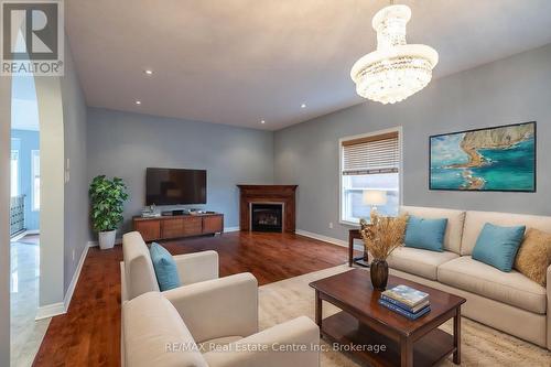 4 Clairfields Drive W, Guelph (Clairfields), ON - Indoor Photo Showing Living Room With Fireplace